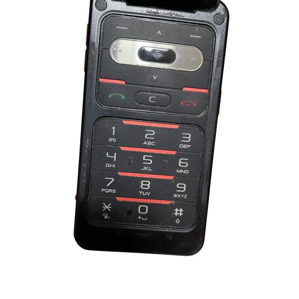 ATT Flip Phone Pantech Red Turns On‎ When Plugged In As Is For Parts